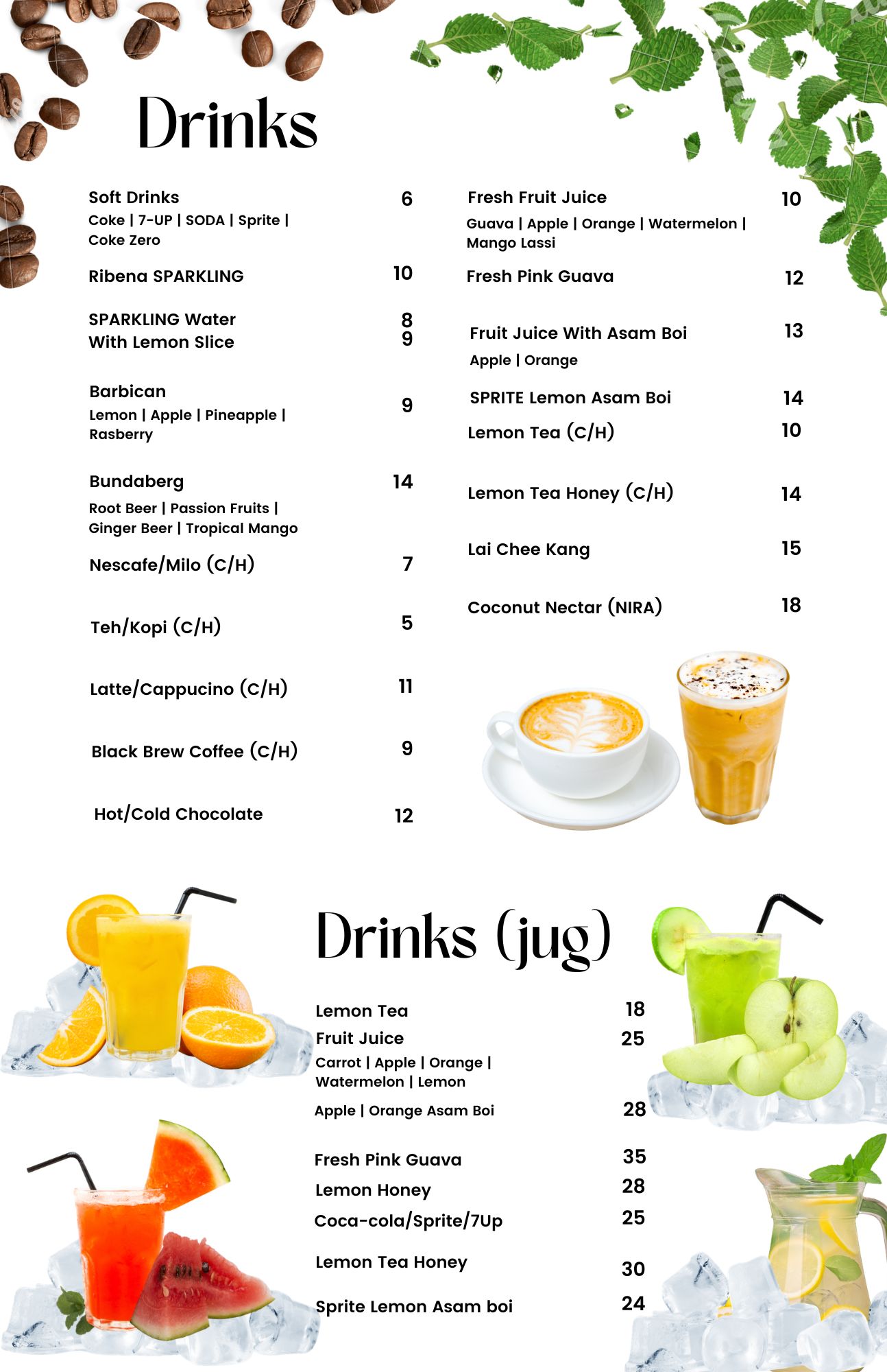 Menu Page 8